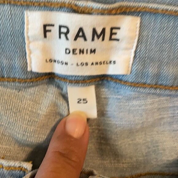 Frame Denim Le High Straight Leg Faux Pear… - Picture 6 of 12